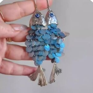 🌹.NWT Perla Fish Goddess  Earrings